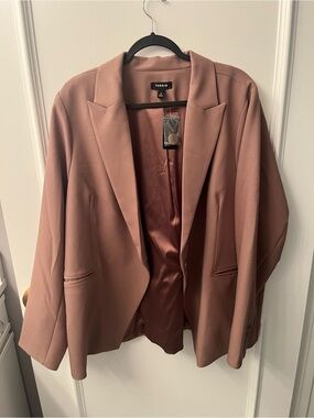 torrid mauve pink tailored blazer